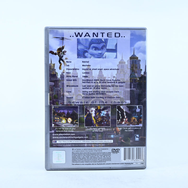 Ratchet & Clank - Sony Playstation 2 / PS2 Game + Manual - PAL - MINT DISC!