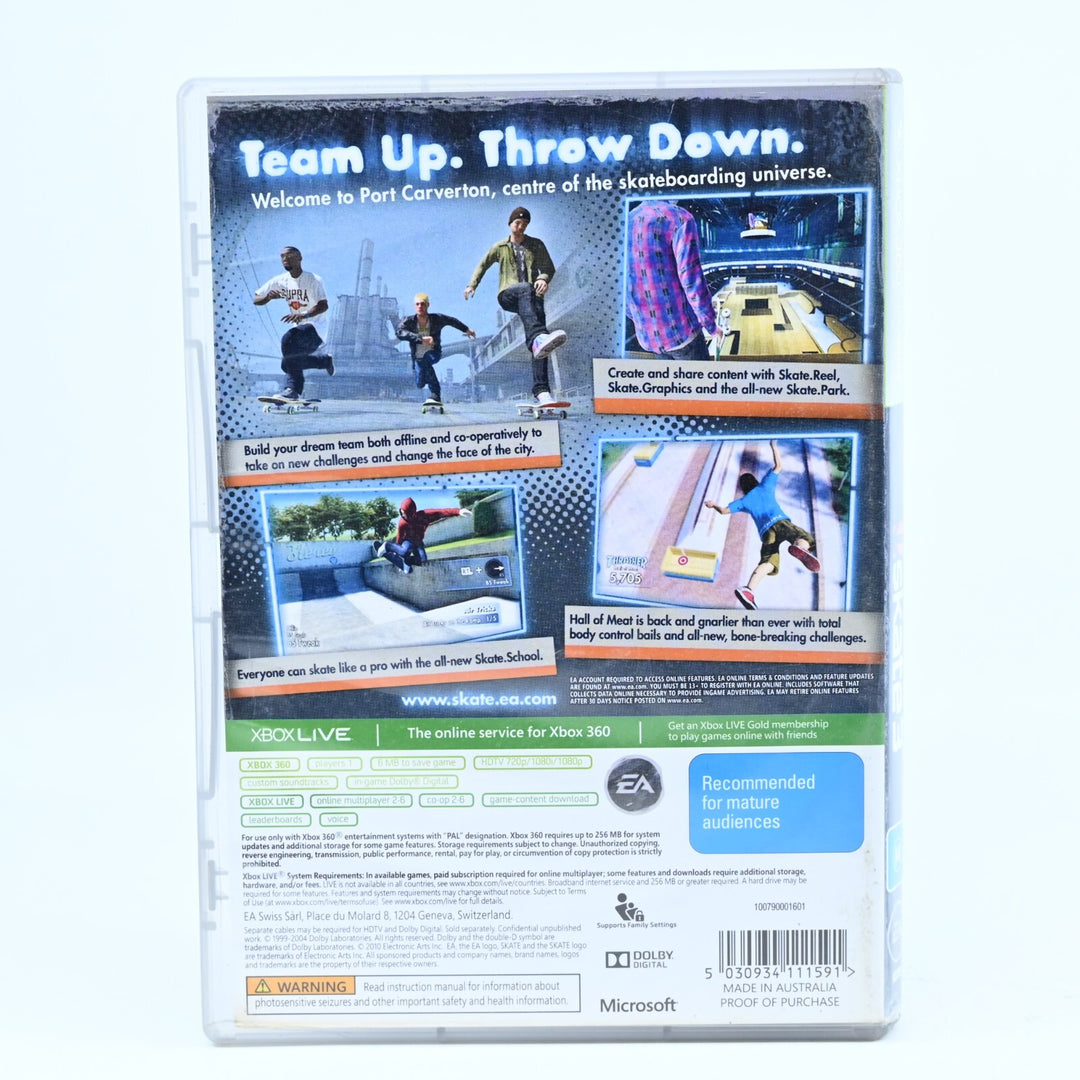 Skate 3 - Xbox 360 Game + Manual - PAL - MINT DISC!