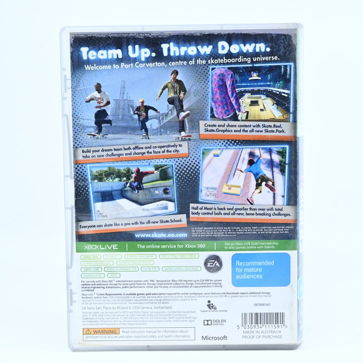 Skate 3 - Xbox 360 Game + Manual - PAL - MINT DISC!
