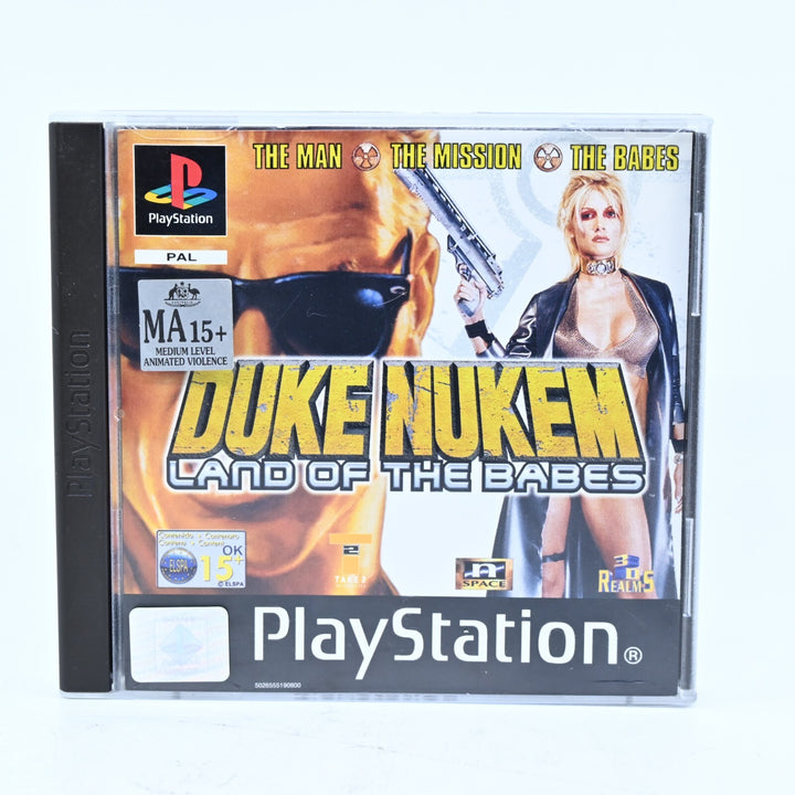 Duke Nukem: Land of the Babes - Sony Playstation 1 / PS1 Game + Manual - PAL