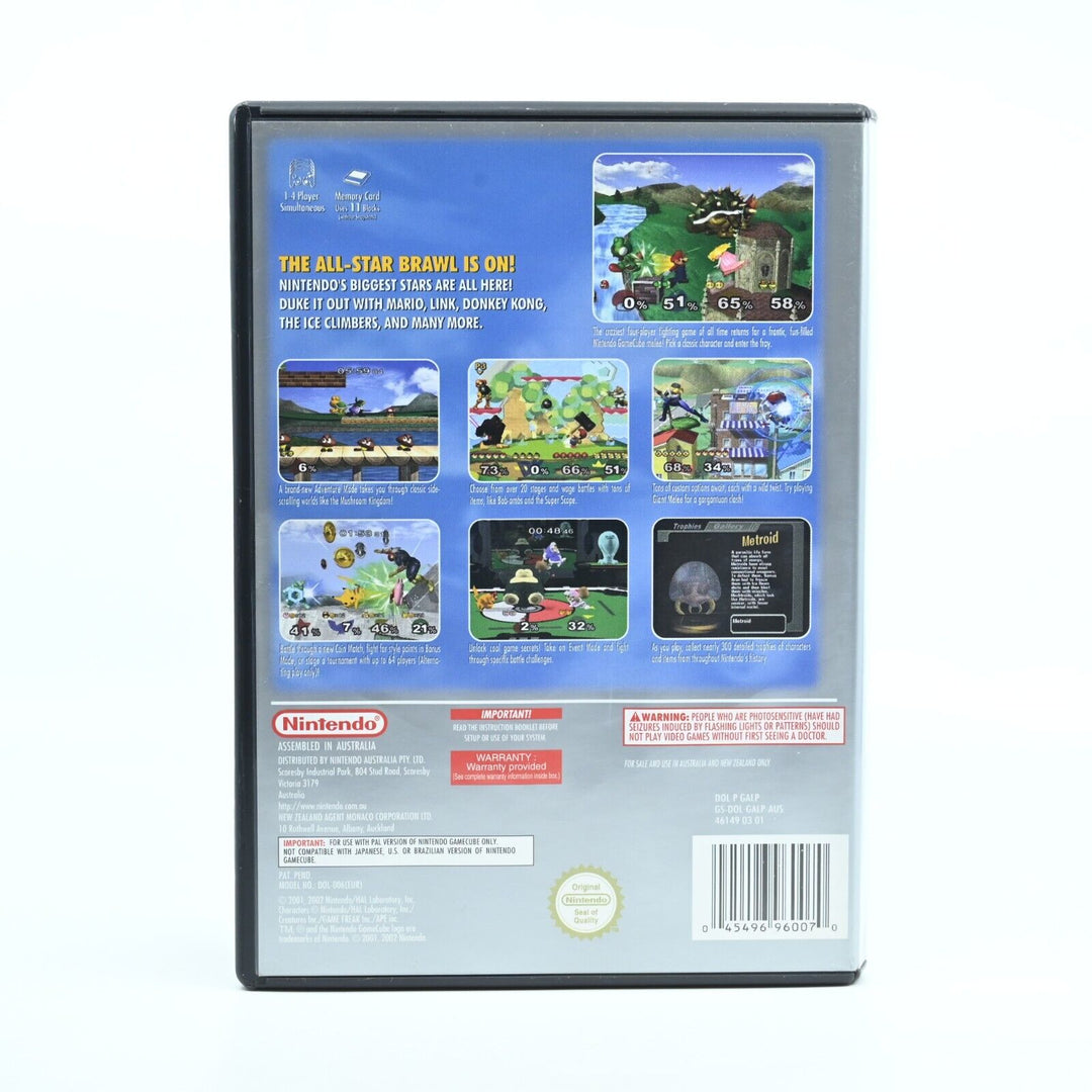 Super Smash Bros. Melee - Nintendo Gamecube Game - PAL - FREE POST!