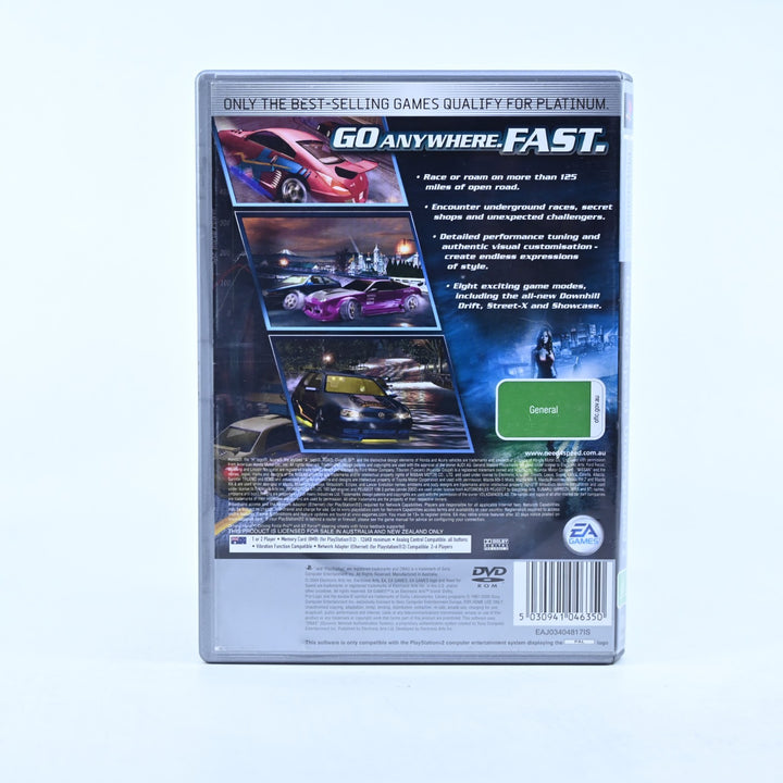 Need for Speed: Underground 2 - Sony Playstation 2 / PS2 Game + Manual - PAL