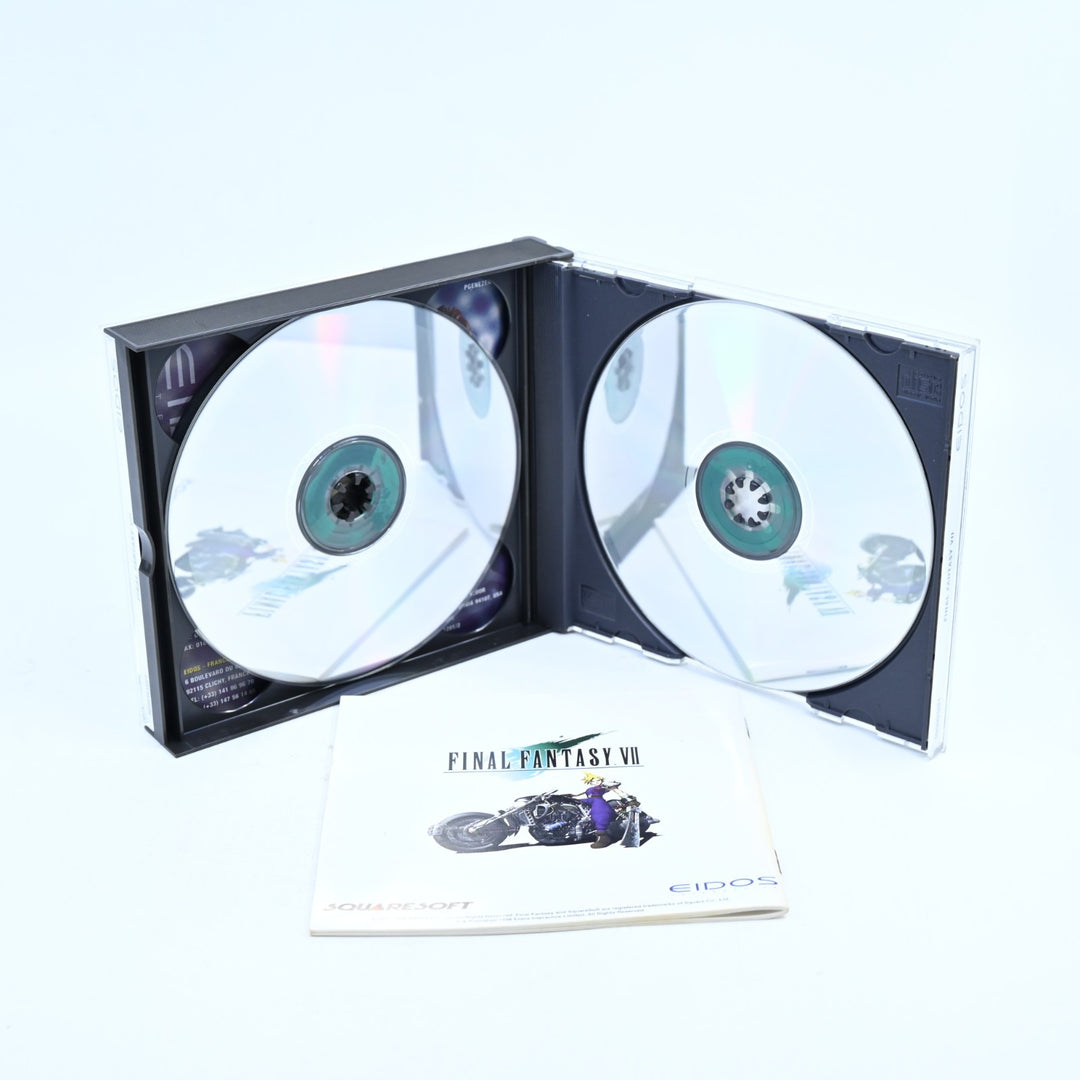 Final Fantasy VII 7 Big Box + Manual - Squaresoft - 4 Disc PC Game