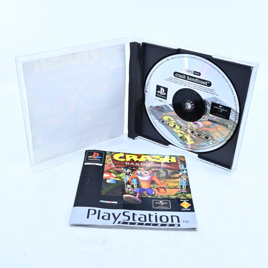 Crash Bandicoot - Sony Playstation 1 / PS1 Game + Manual - PAL - MINT DISC!