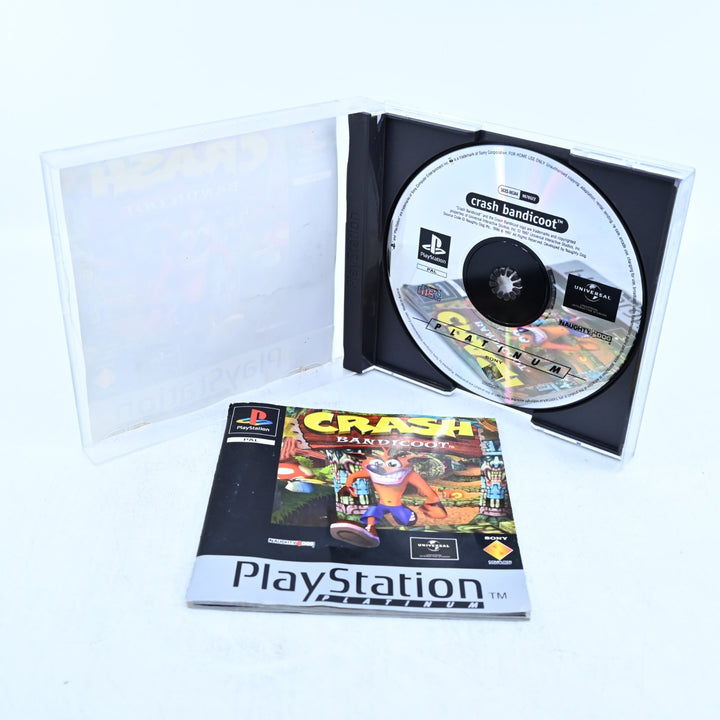 Crash Bandicoot - Sony Playstation 1 / PS1 Game + Manual - PAL - MINT DISC!