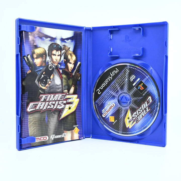 Time Crisis 3 - Sony Playstation 2 / PS2 Game + Manual - PAL - MINT DISC!