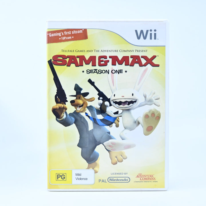 Sam &amp; Max: Season One - Nintendo Wii Game + Manual - PAL - MINT DISC!
