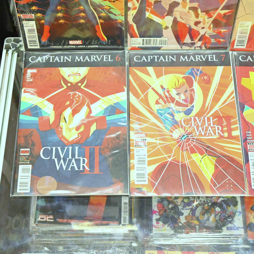 Captain Marvel - Complete Set 1-10 - Key! Civil War II - Fazekas - Marvel Comics