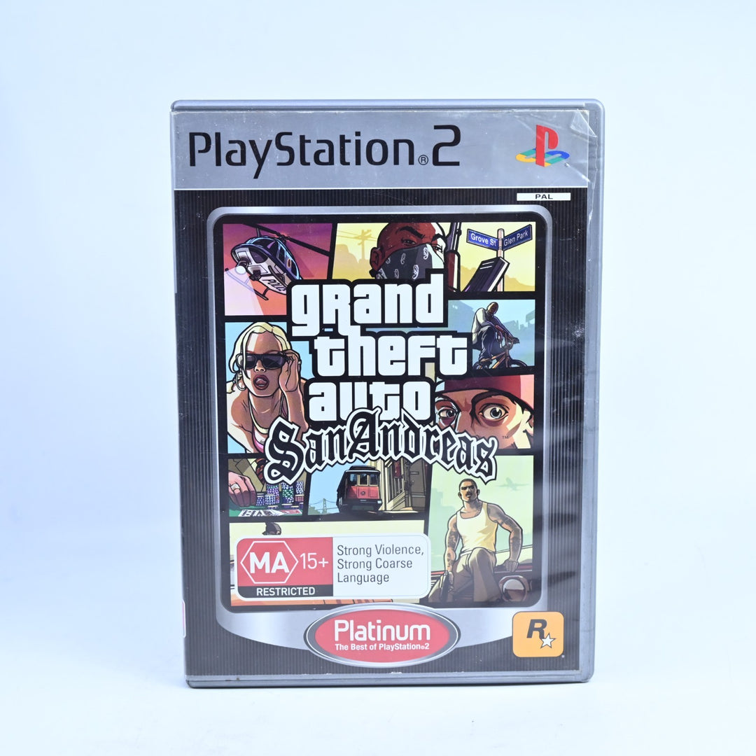 Grand Theft Auto: San Andreas - PS2 Game - No Manual / No Map - PAL - MINT DISC!