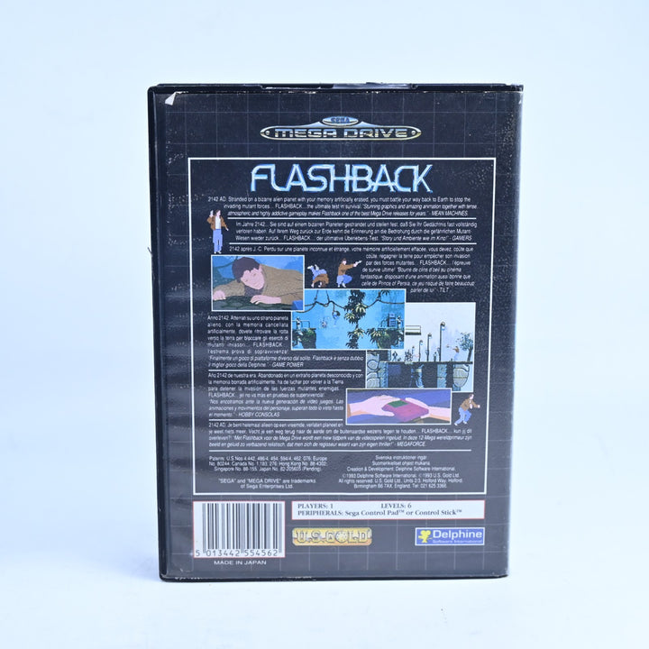 Flashback - Sega Mega Drive Game + Manual - PAL - FREE POST!
