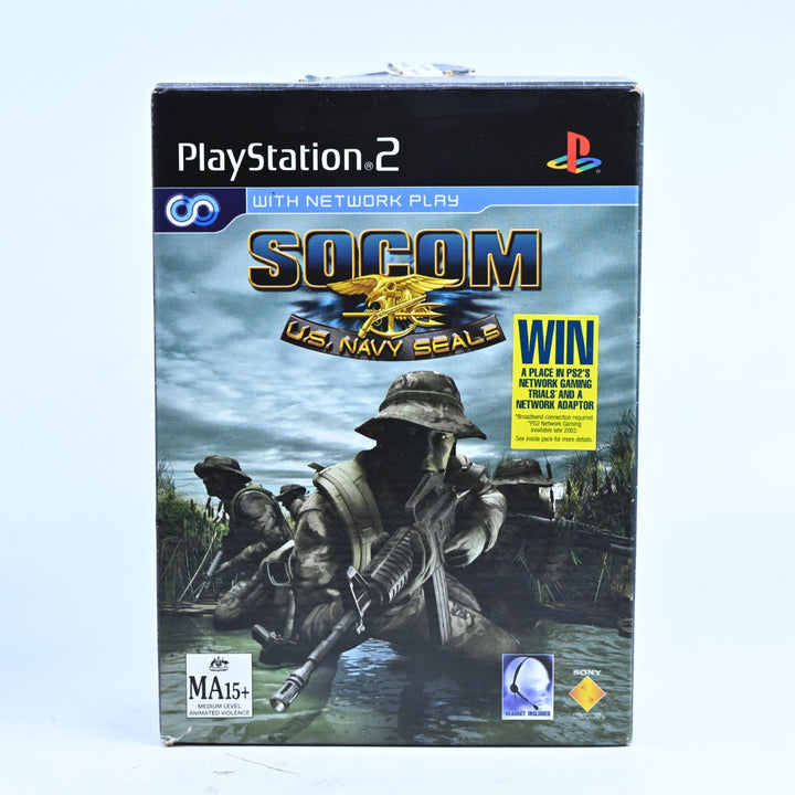 SOCOM: U.S. Navy Seals - Big Box - Sony Playstation 2 / PS2 Game