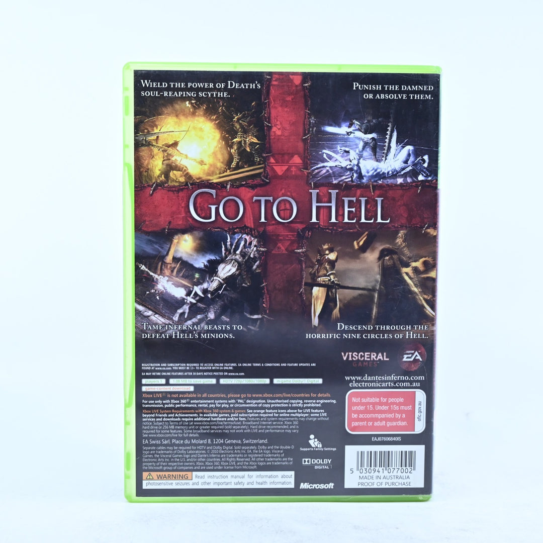 Dante’s Inferno - Xbox 360 Game + Manual - PAL - MINT DISC!