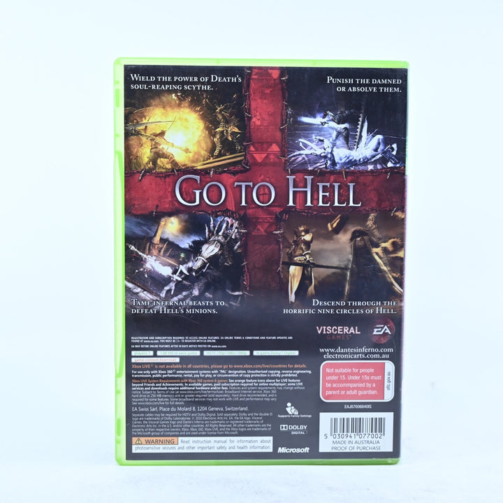 Dante’s Inferno - Xbox 360 Game + Manual - PAL - MINT DISC!