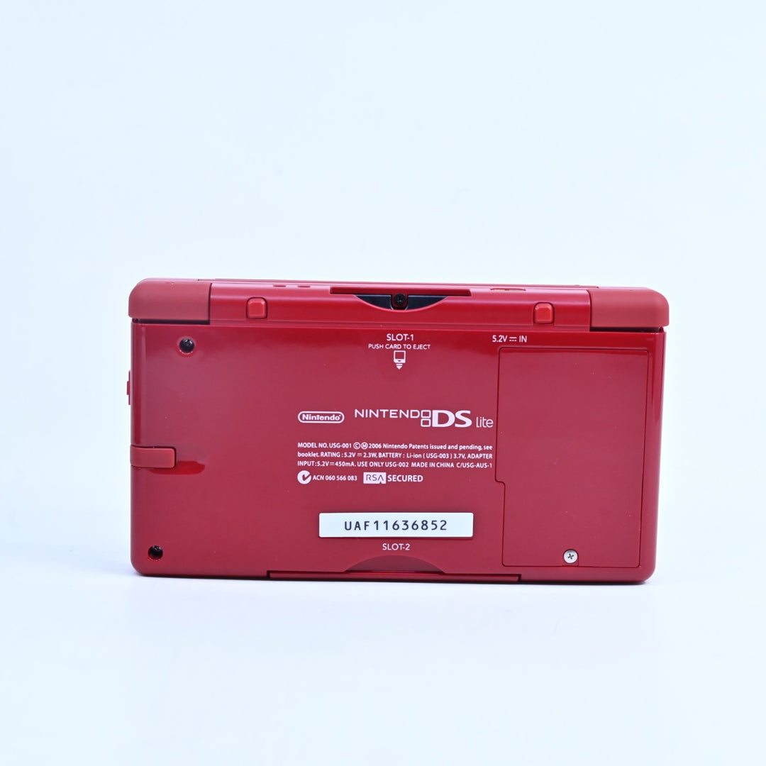 UNUSED! Special Limited Edition Mario Red - Nintendo DS Lite Boxed Console