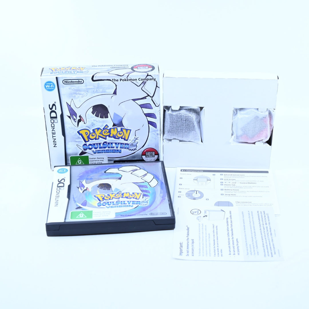 Pokemon SoulSilver - Nintendo DS Game Boxed + PokeWalker + Manual - Soul Silver