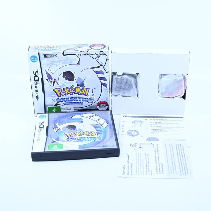 Pokemon SoulSilver - Nintendo DS Game Boxed + PokeWalker + Manual - Soul Silver
