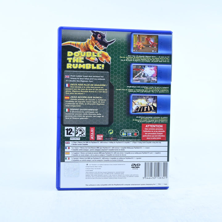 Digimon Rumble Arena 2 - Sony Playstation 2 / PS2 Game + Manual - PAL
