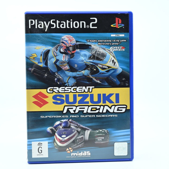 Crescent Suzuki Racing - Sony Playstation 2 / PS2 Game + Manual - MINT DISC!