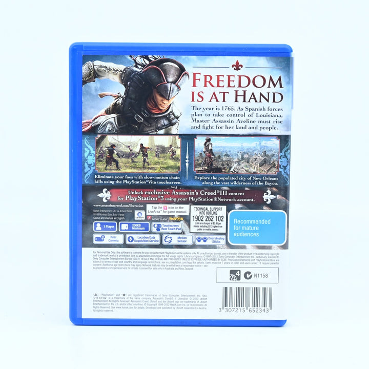 Assassin's Creed III: Liberation - Sony PS Vita Game - FREE POST!