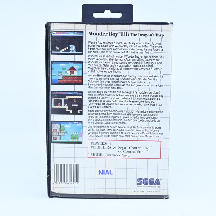 Wonder Boy III: The Dragon's Trap - Sega Master System Game - No Manual - PAL