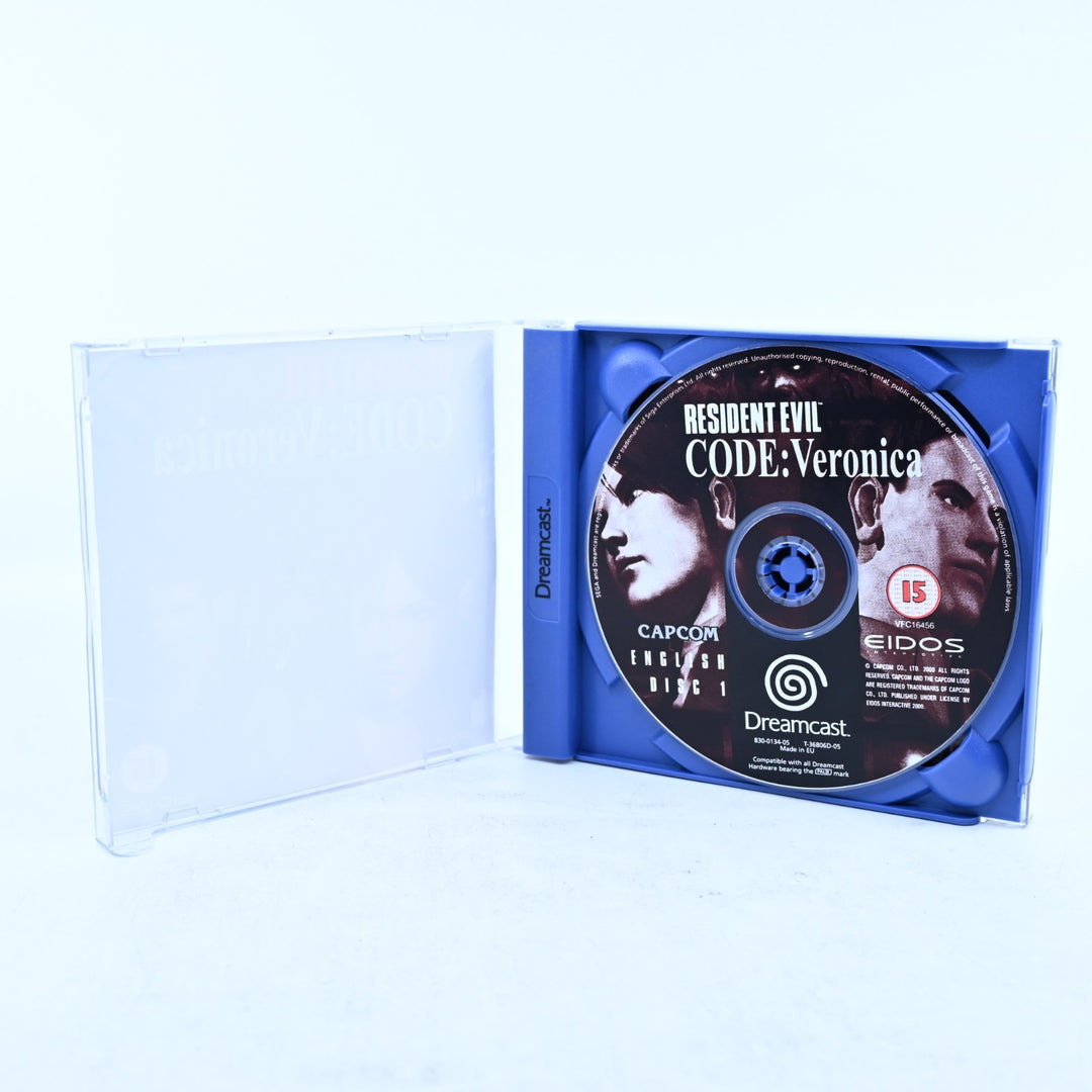 Resident Evil Code: Veronica - Sega Dreamcast Game + Manual - PAL - MINT DISC!