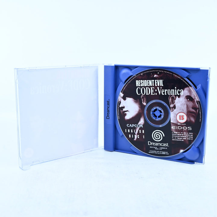Resident Evil Code: Veronica - Sega Dreamcast Game + Manual - PAL - MINT DISC!
