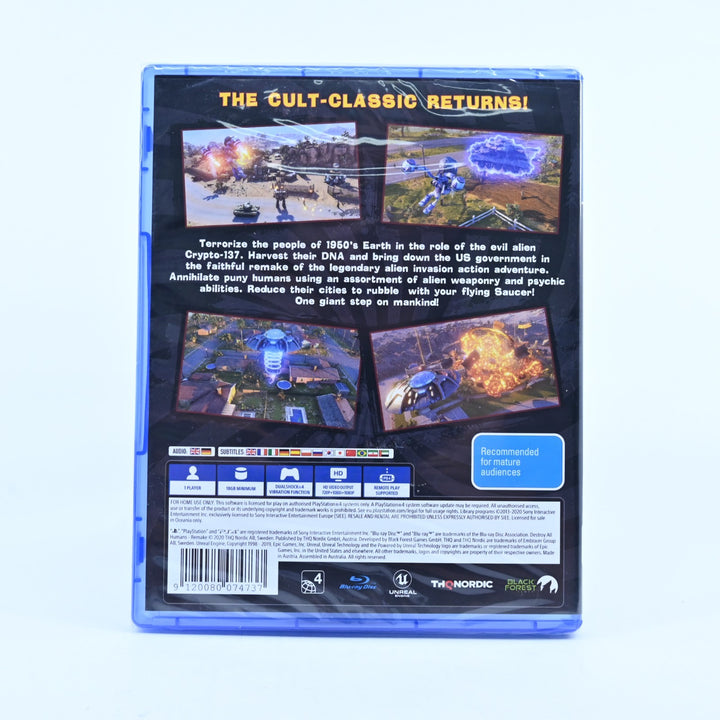 Destroy All Humans! - Sony Playstation 4 / PS4 Game - MINT DISC! SEALED!