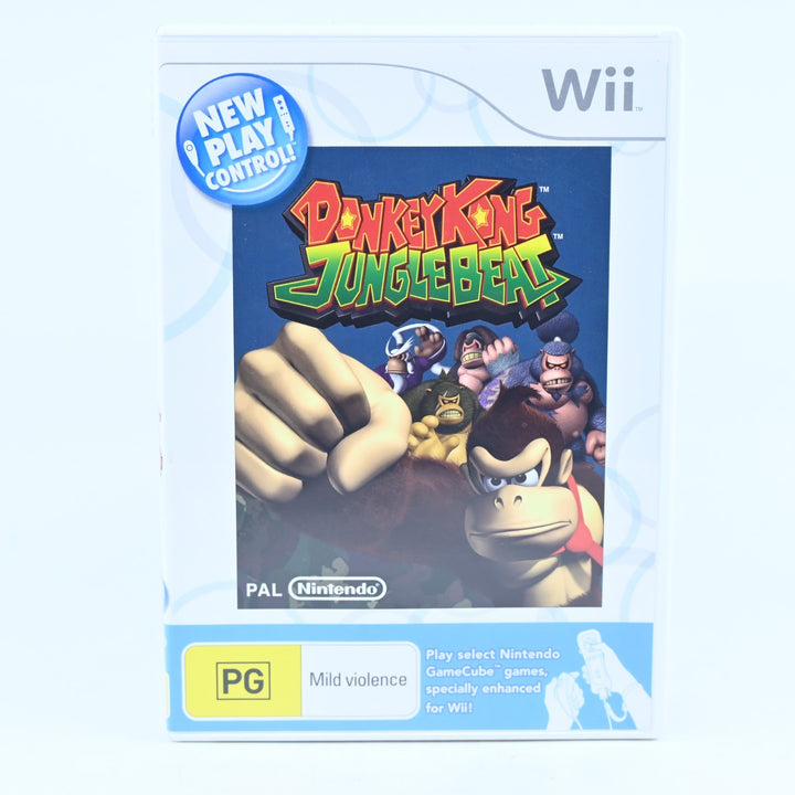 Donkey Kong Jungle Beat - Nintendo Wii Game + Manual - PAL - MINT DISC!
