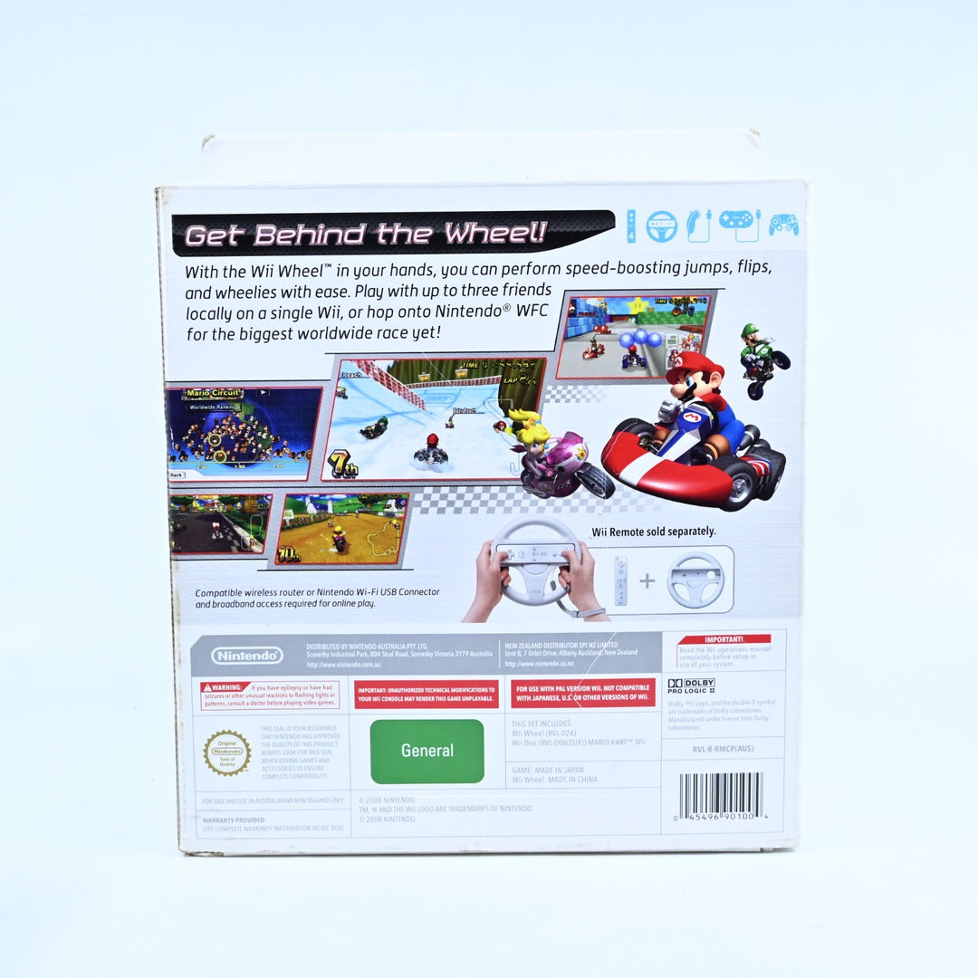 Mario Kart Wii Boxed + Wheel - Nintendo Wii Game + Manual - PAL - MINT DISC!