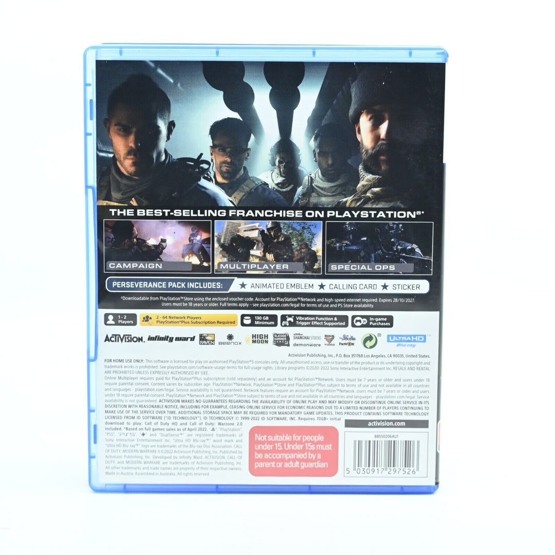 Call of Duty: Modern Warfare II - Sony Playstation 5 / PS5 Game - MINT DISC!