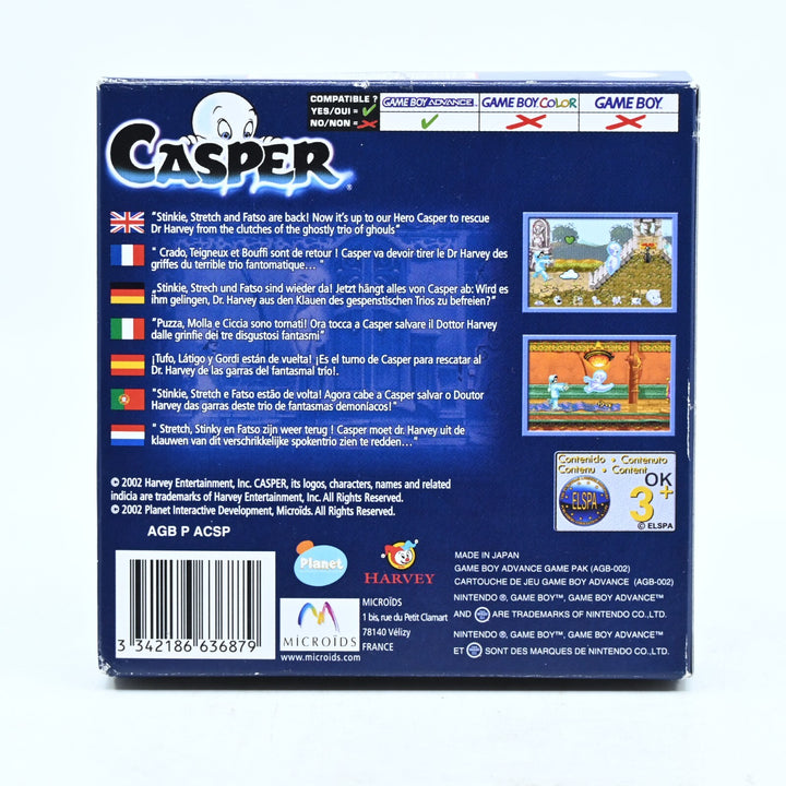 Casper - Nintendo Gameboy Advance / GBA Boxed Game - PAL - FREE POST!