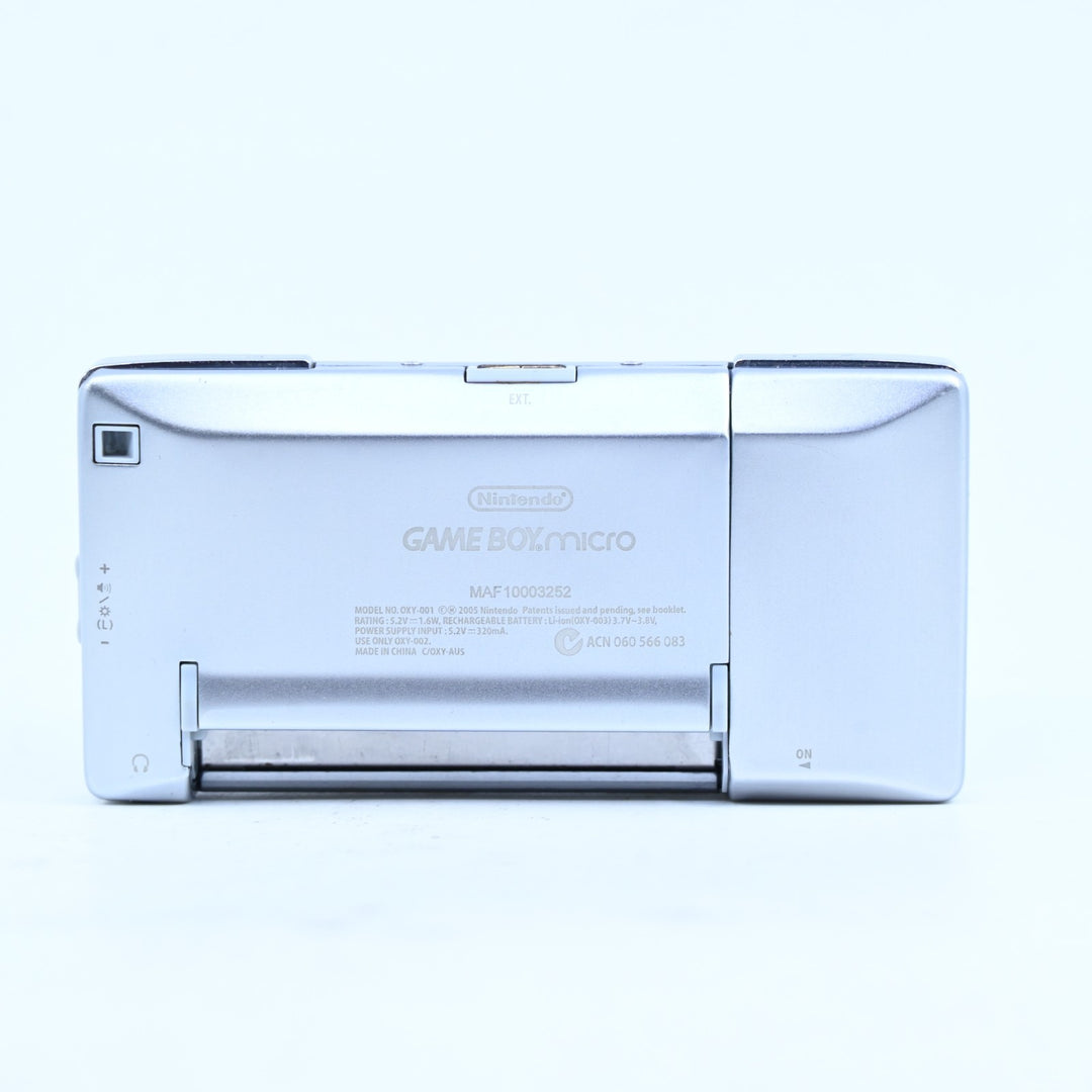 Silver - OXY-001 - Nintendo Gameboy Micro Console / GBA Console - PAL