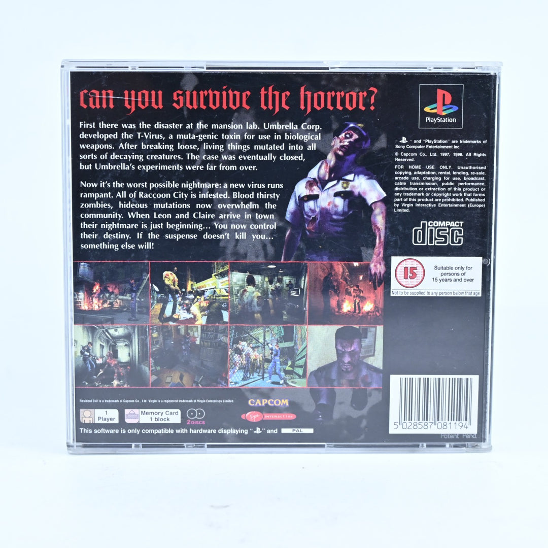 Resident Evil 2 - Sony Playstation 1 / PS1 Game - No Manual - PAL - MINT DISC!