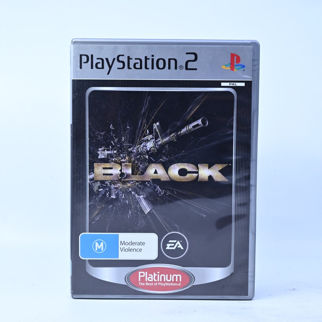 Black - Sony Playstation 2 / PS2 Game + Manual - PAL - MINT DISC!