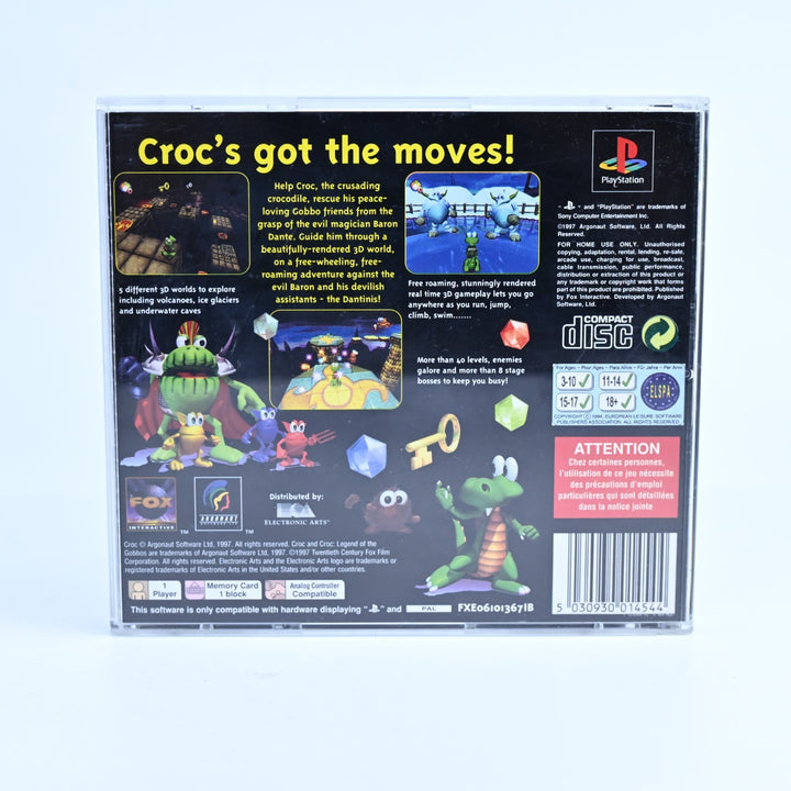 Croc: Legend of the Gobbos - Sony Playstation 1 / PS1 Game + Manual - PAL
