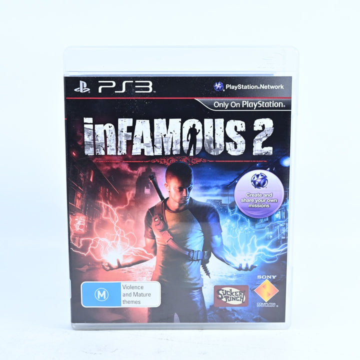 Infamous 2 - Sony Playstation 3 / PS3 Game + Manual - FREE POST!