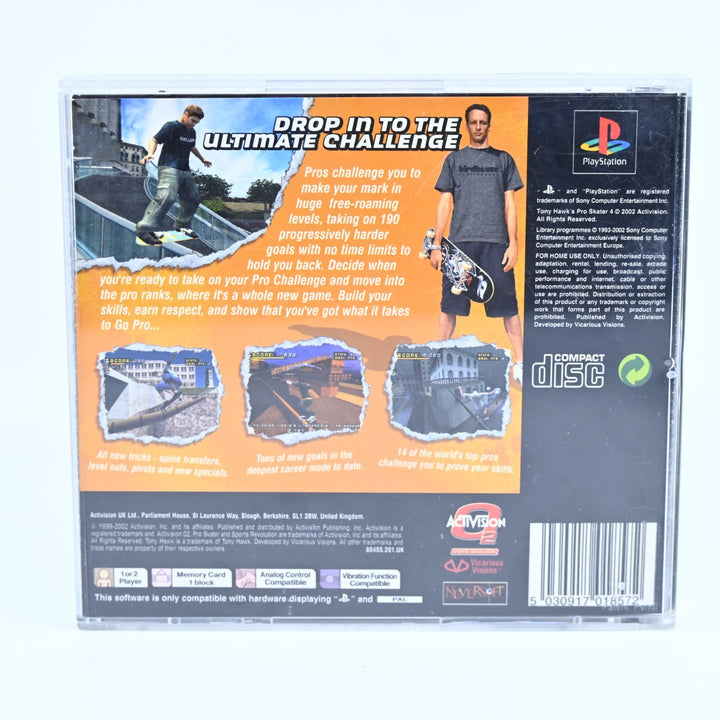 Tony Hawk's Pro Skater 4 - Sony Playstation 1 / PS1 Game + Manual - PAL