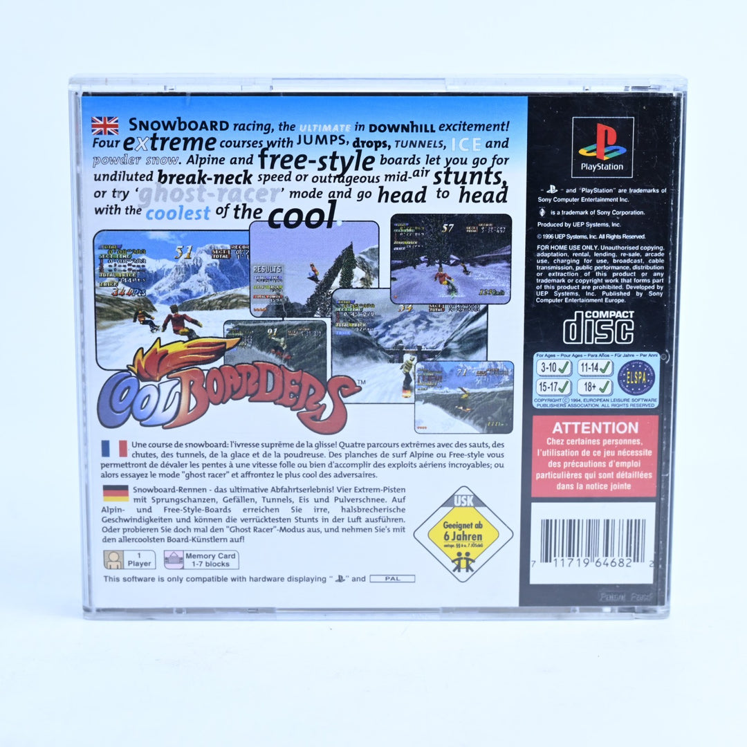 Cool Boarders - Sony Playstation 1 / PS1 Game + Manual - PAL - MINT DISC!