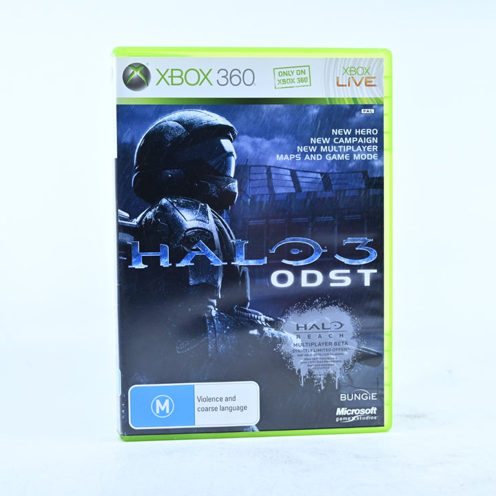 Halo 3 ODST - Xbox 360 Game - No Manual - PAL - MINT DISC!