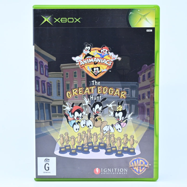 Animaniacs: The Great Edgar Hunt - Original Xbox Game + Manual - PAL - MINT DISC