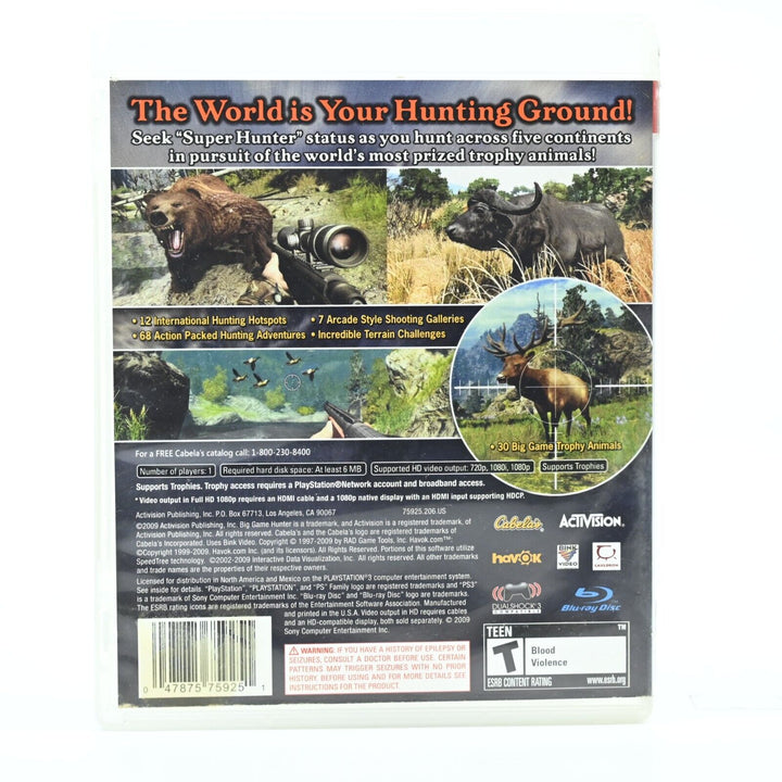 Cabela's: Big Game Hunter 2010 - NO MANUAL - Sony Playstation 3 / PS3 Game