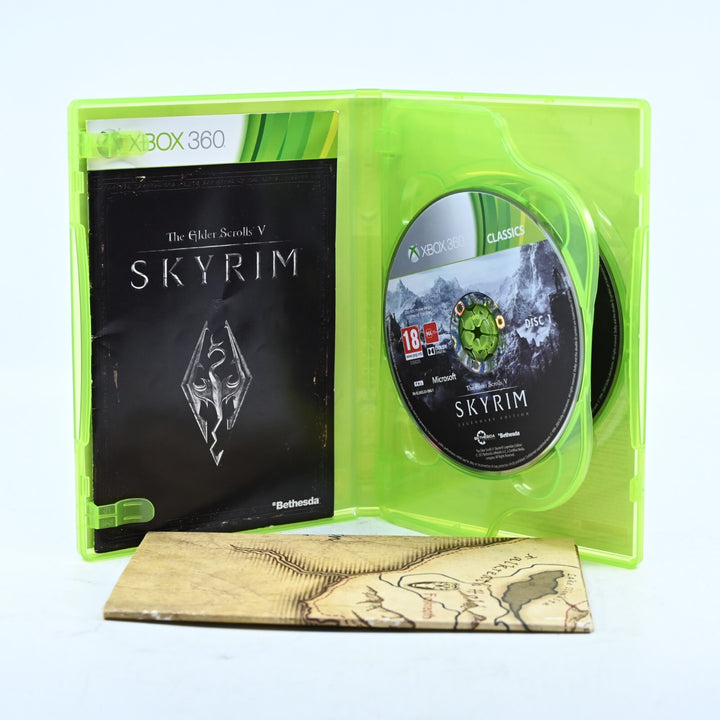 The Elder Scrolls V: Skyrim Legendary Edition - Xbox 360 Game + Map + Manual