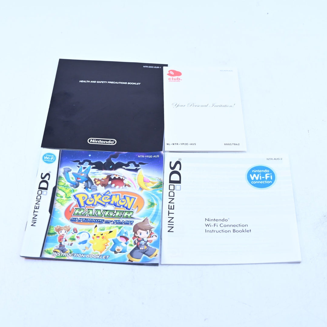 Pokemon Ranger: Shadows of Almia - Nintendo DS Game - PAL + Manual