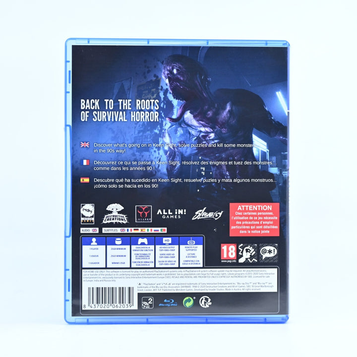 AS NEW! Daymare 1998 - Sony Playstation 4 / PS4 Game - FREE POST!