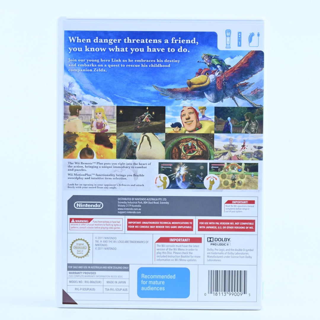 The Legend of Zelda: Skyward Sword - Nintendo Wii Game + Manual - PAL MINT DISC