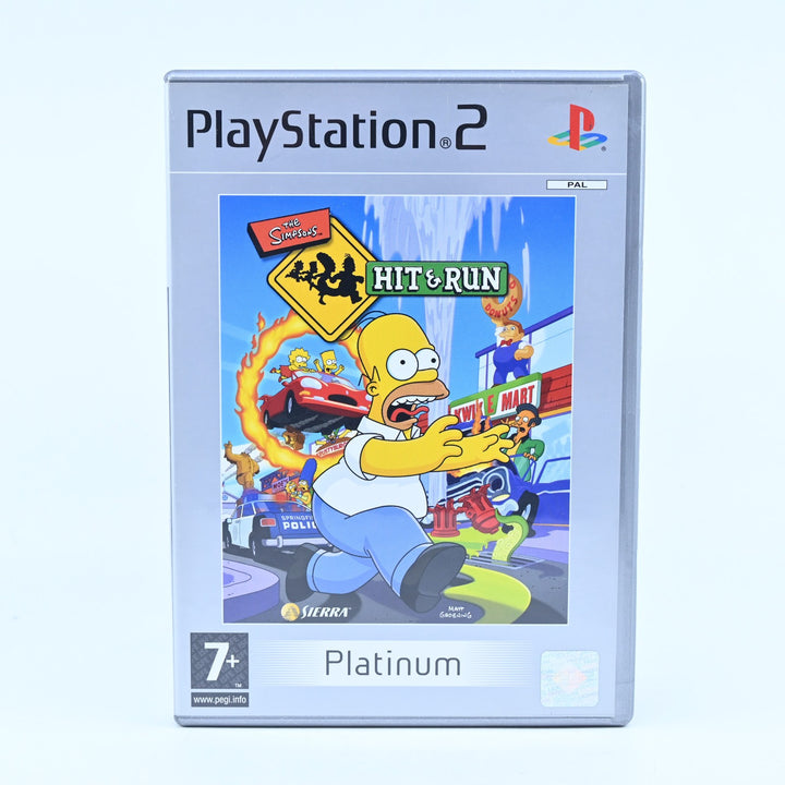 The Simpsons Hit & Run - Sony Playstation 2 / PS2 Game + Manual - PAL