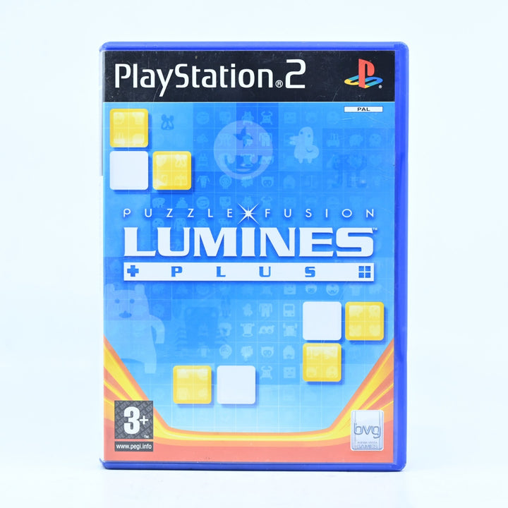 Lumines Plus - Sony Playstation 2 / PS2 Game + Manual - PAL - MINT DISC!