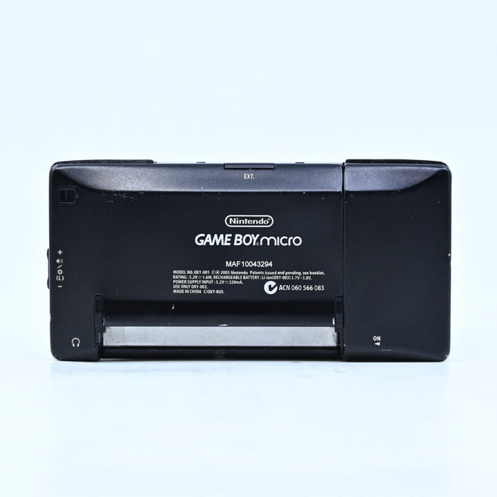 Black - OXY-001 - Nintendo Gameboy Micro Console / GBA Console - PAL