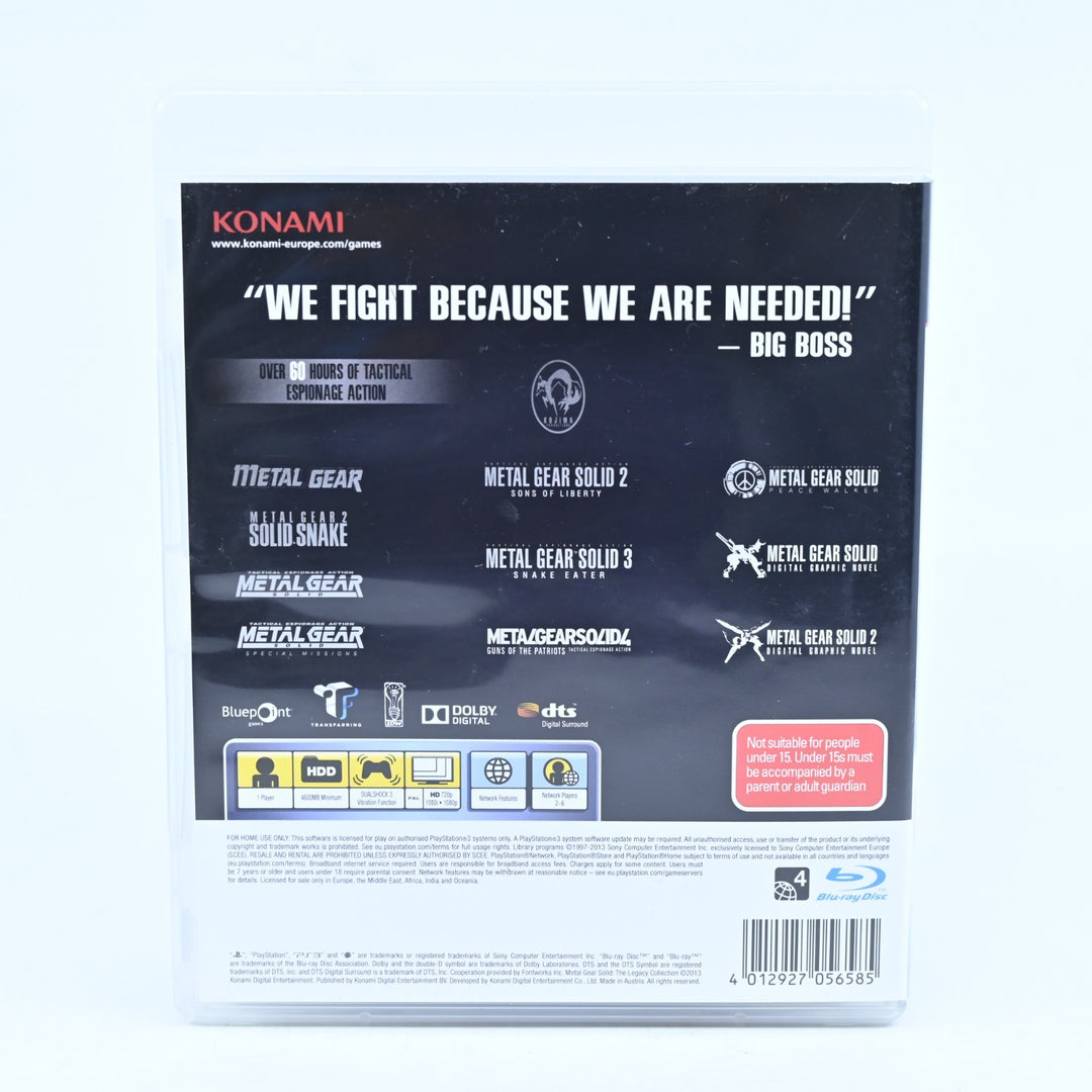 Metal Gear Solid The Legacy Collection - Sony Playstation 3 - No Manual