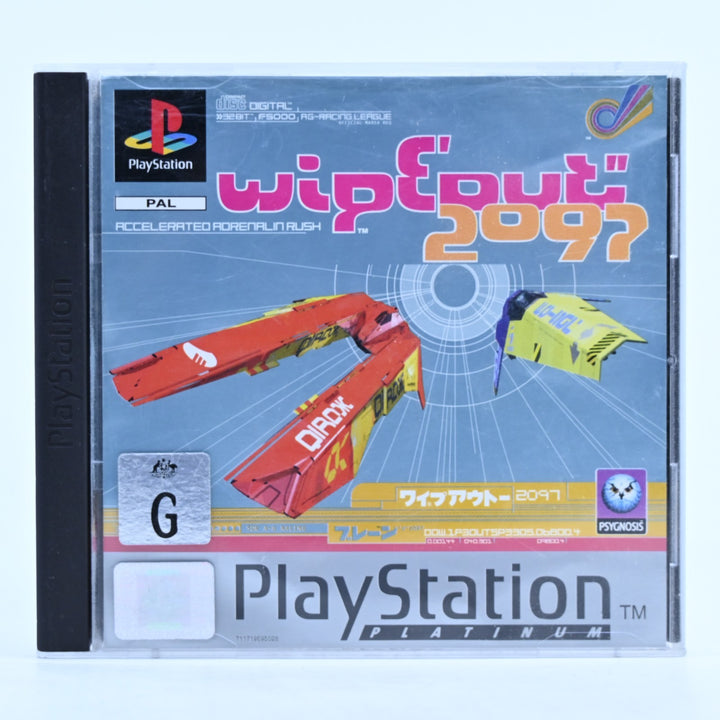 Wipeout 2097 - Sony Playstation 1 / PS1 Game + Manual - PAL